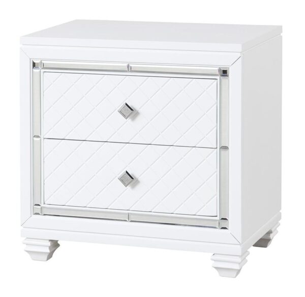 Shiney white Nightstand