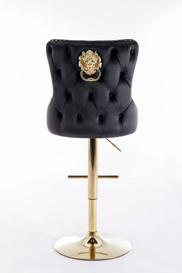 Leo-Golde-Black Back-Barstool