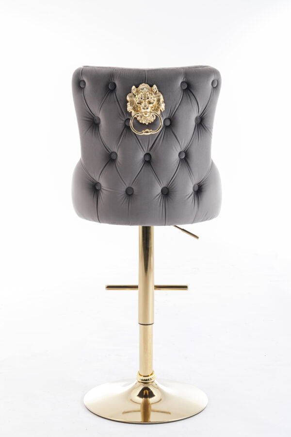 Leo-Golde-Gray Back-Barstool