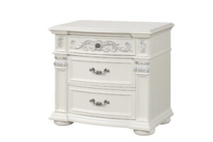 Platinum White Night Stand