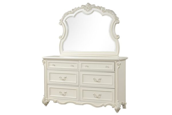 Melrose white mirror_dresser